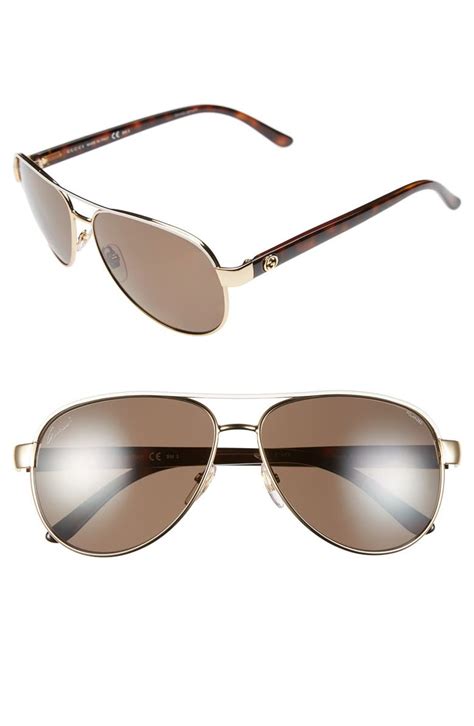 gucci acetate sunglasses sale|Gucci 58mm polarized aviator sunglasses.